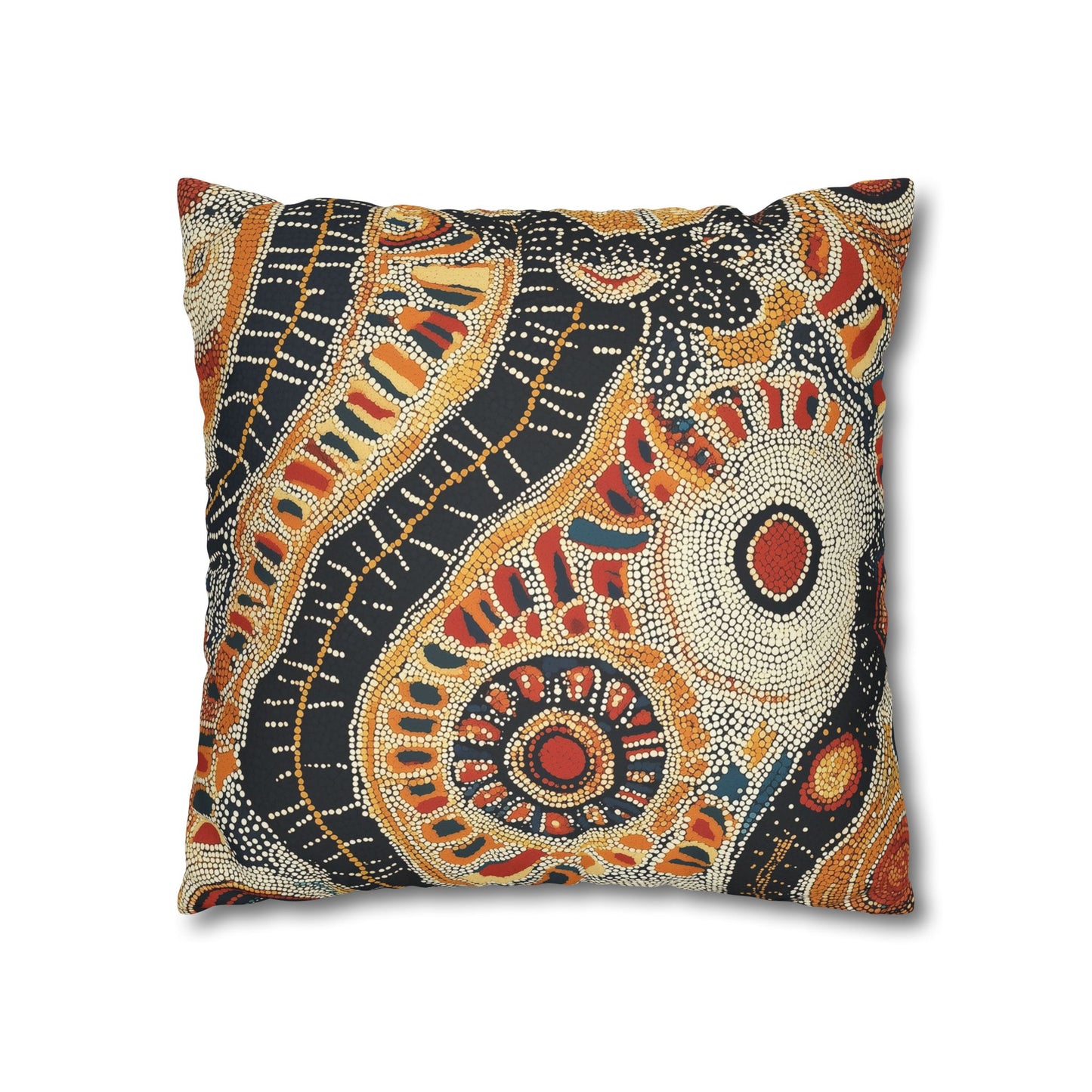 Corroboree: Aboriginal Dreamtime Inspired Throw Pillow Cover