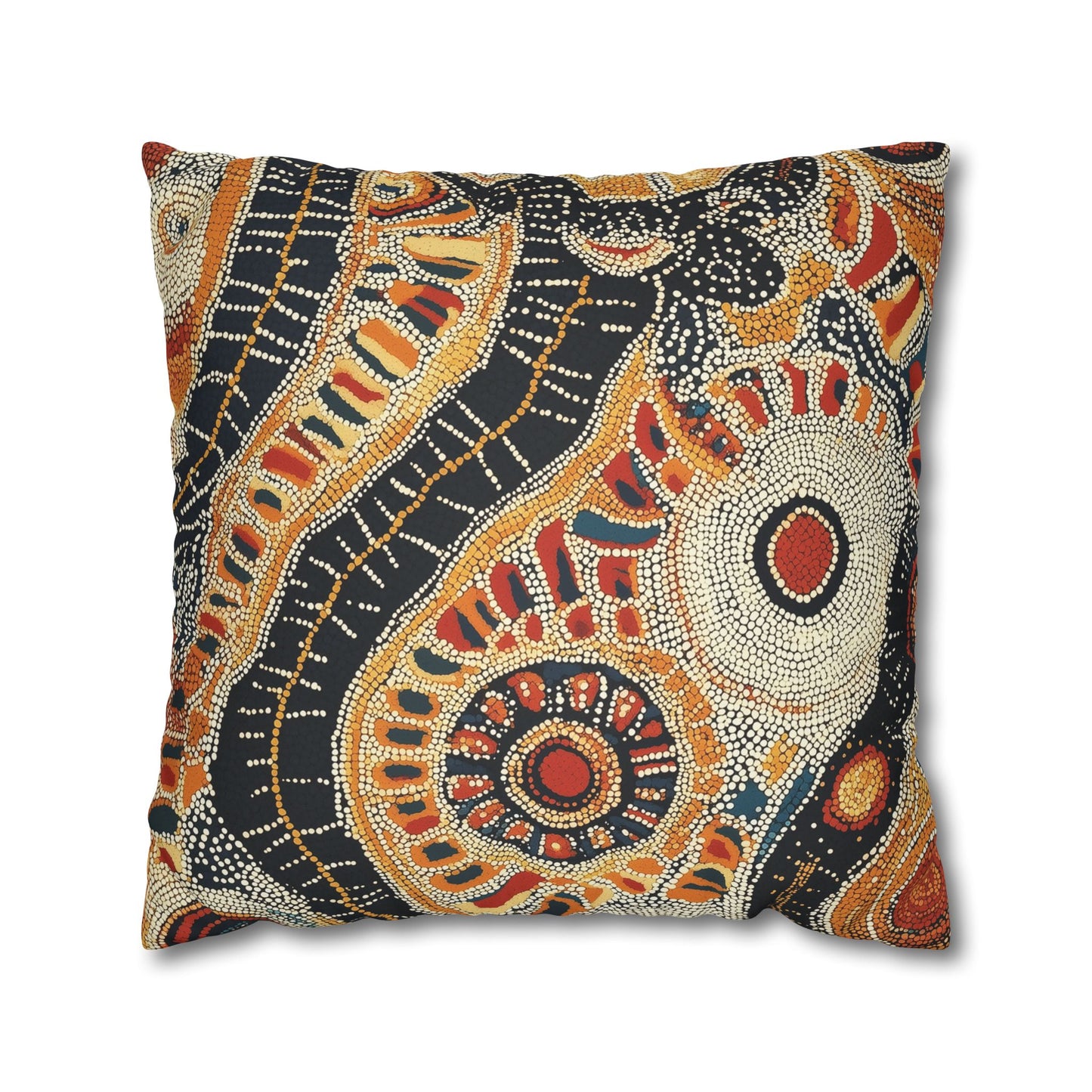 Siapo: Samoan Tapa Cloth Inspired Throw Pillow Cover