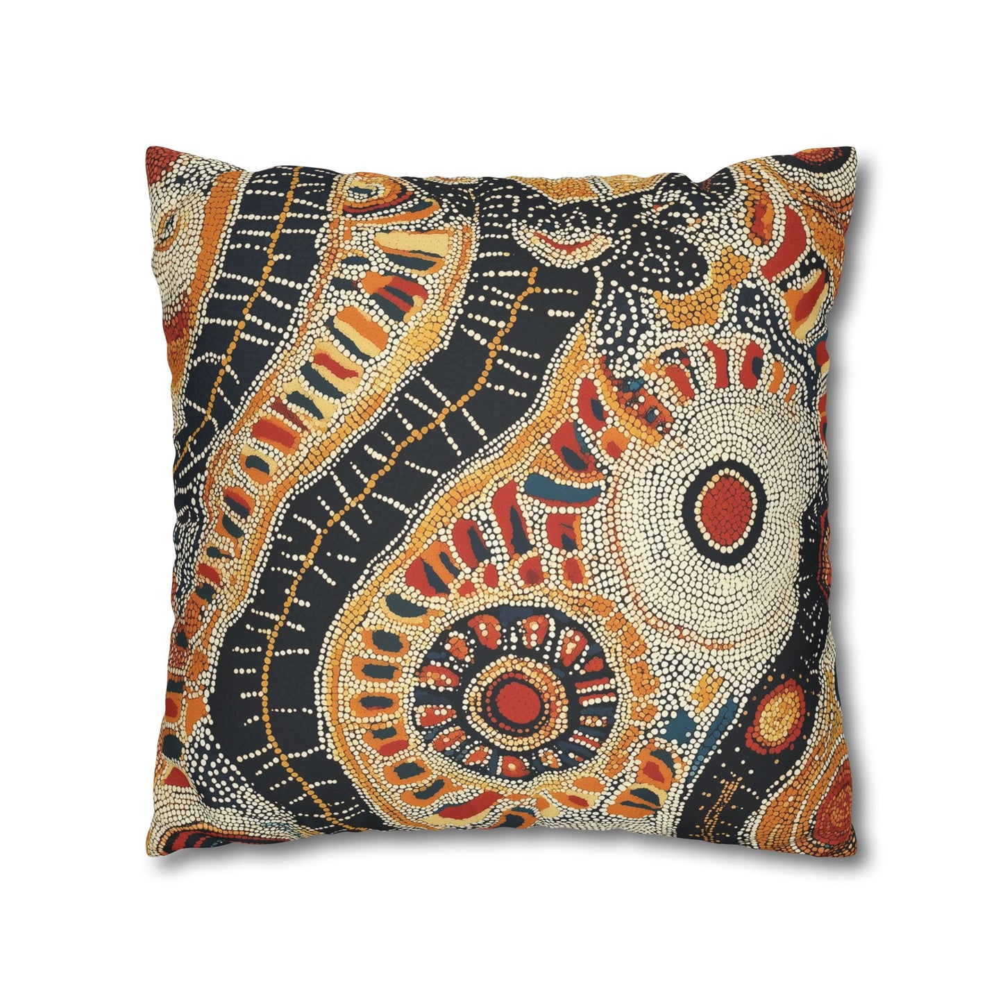 Corroboree: Aboriginal Dreamtime Inspired Throw Pillow Cover