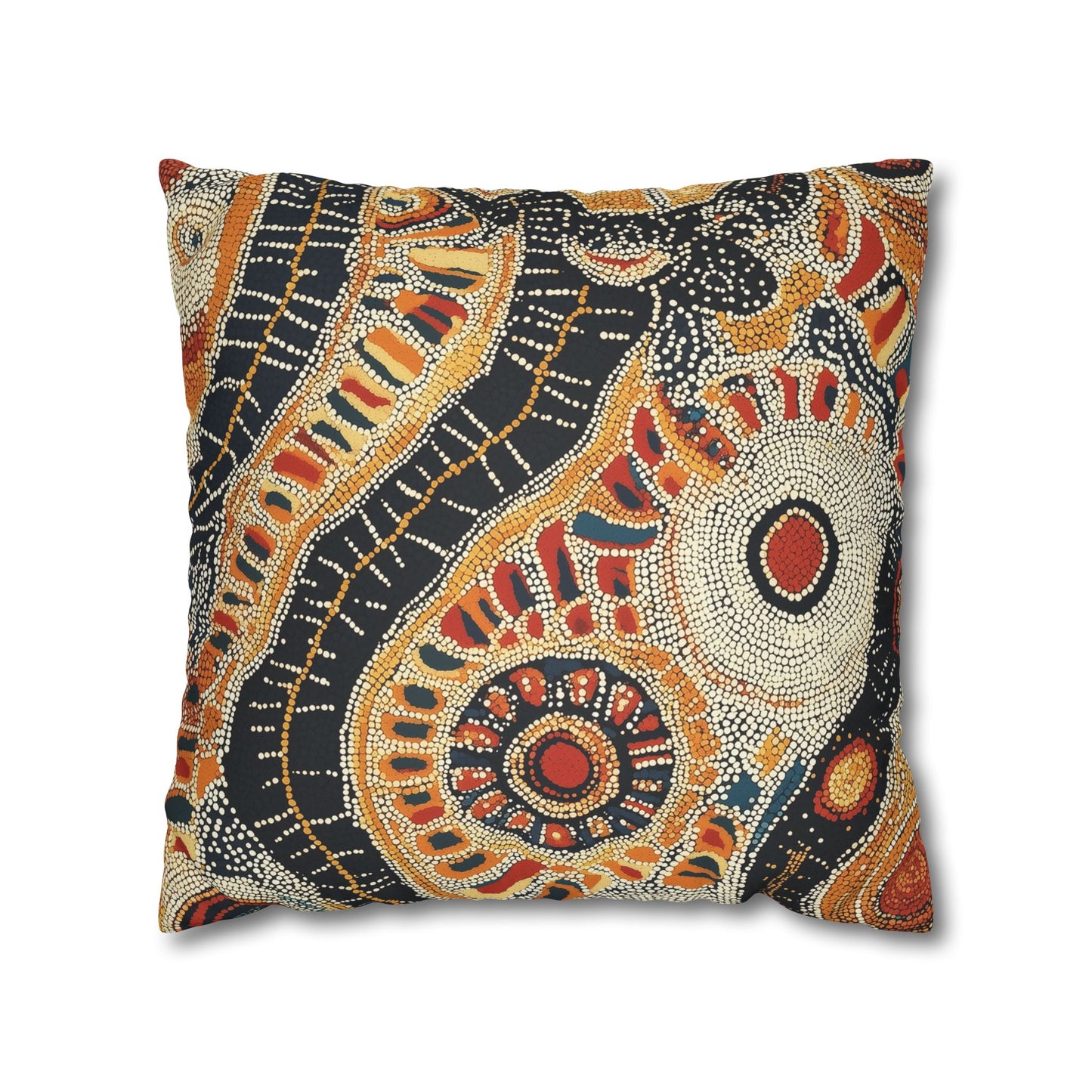 Siapo: Samoan Tapa Cloth Inspired Throw Pillow Cover