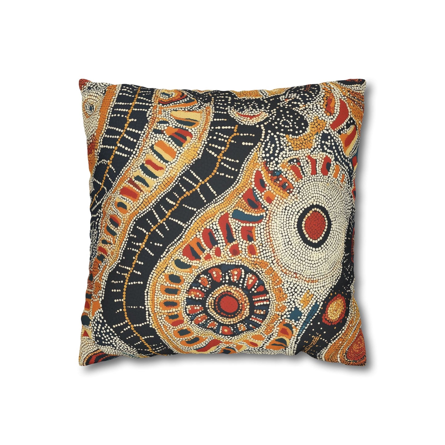 Corroboree: Aboriginal Dreamtime Inspired Throw Pillow Cover