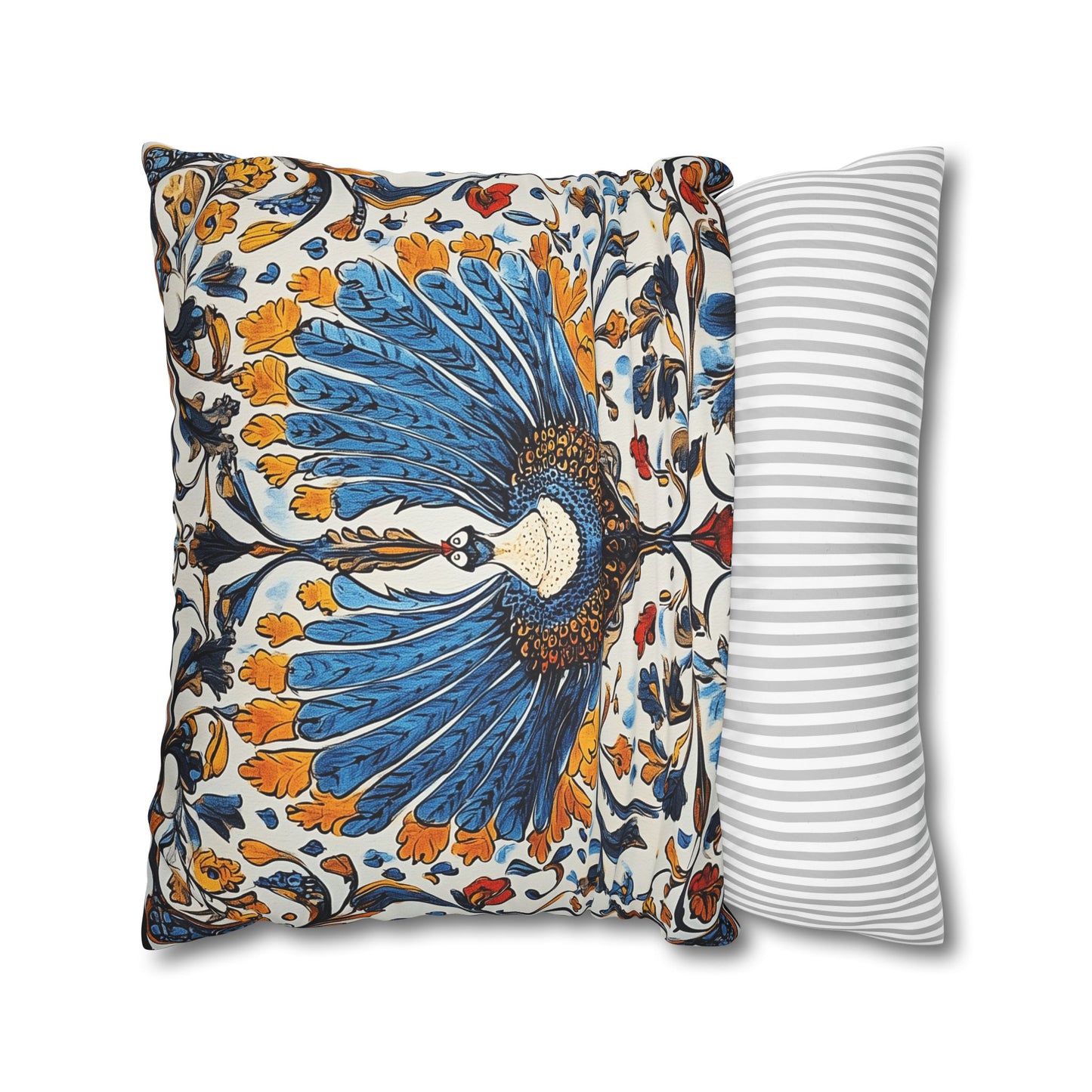 Veld: Dutch Nieuwe Kunst Inspired Throw Pillow Cover
