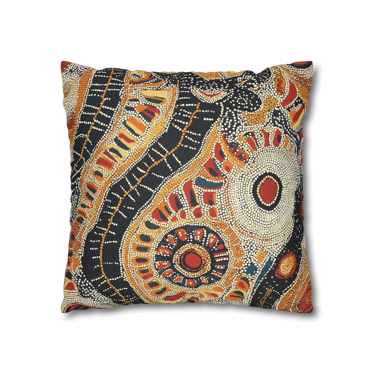Siapo: Samoan Tapa Cloth Inspired Throw Pillow Cover