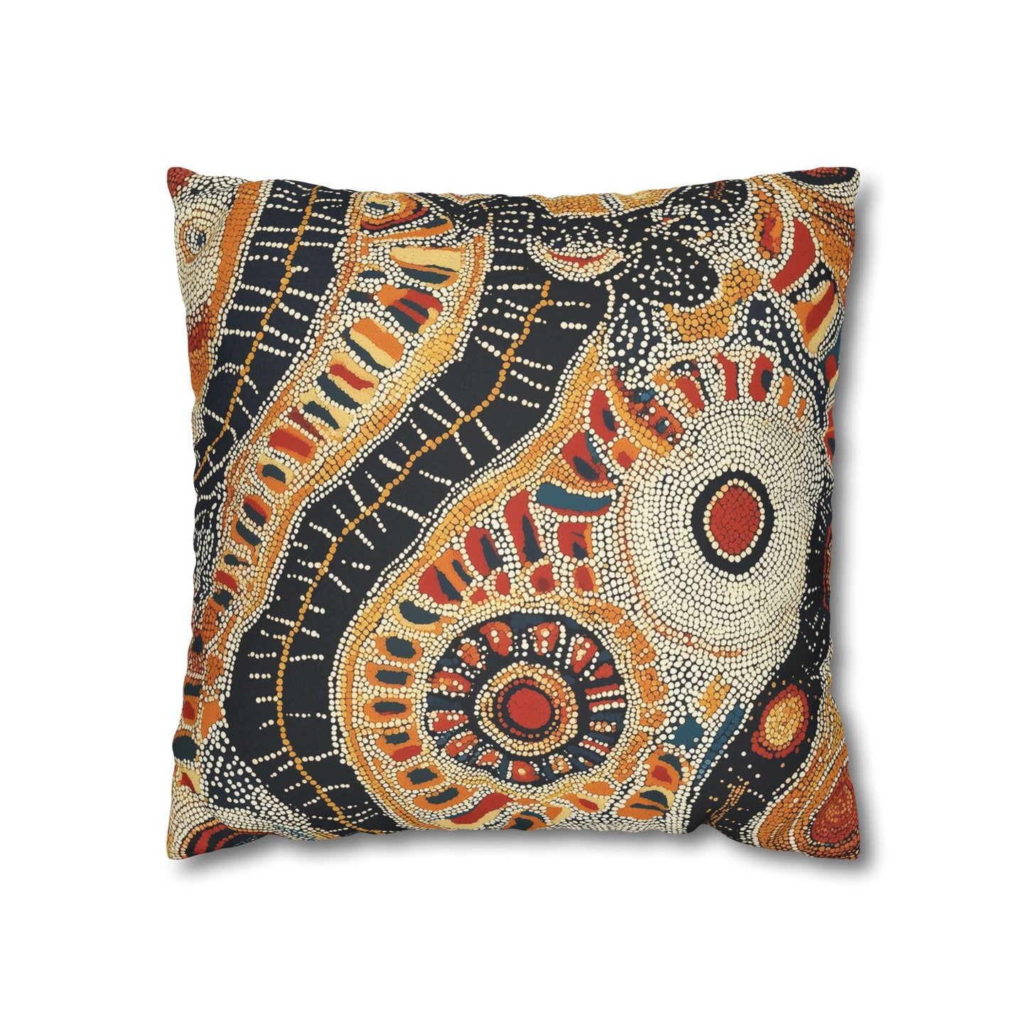 Corroboree: Aboriginal Dreamtime Inspired Throw Pillow Cover