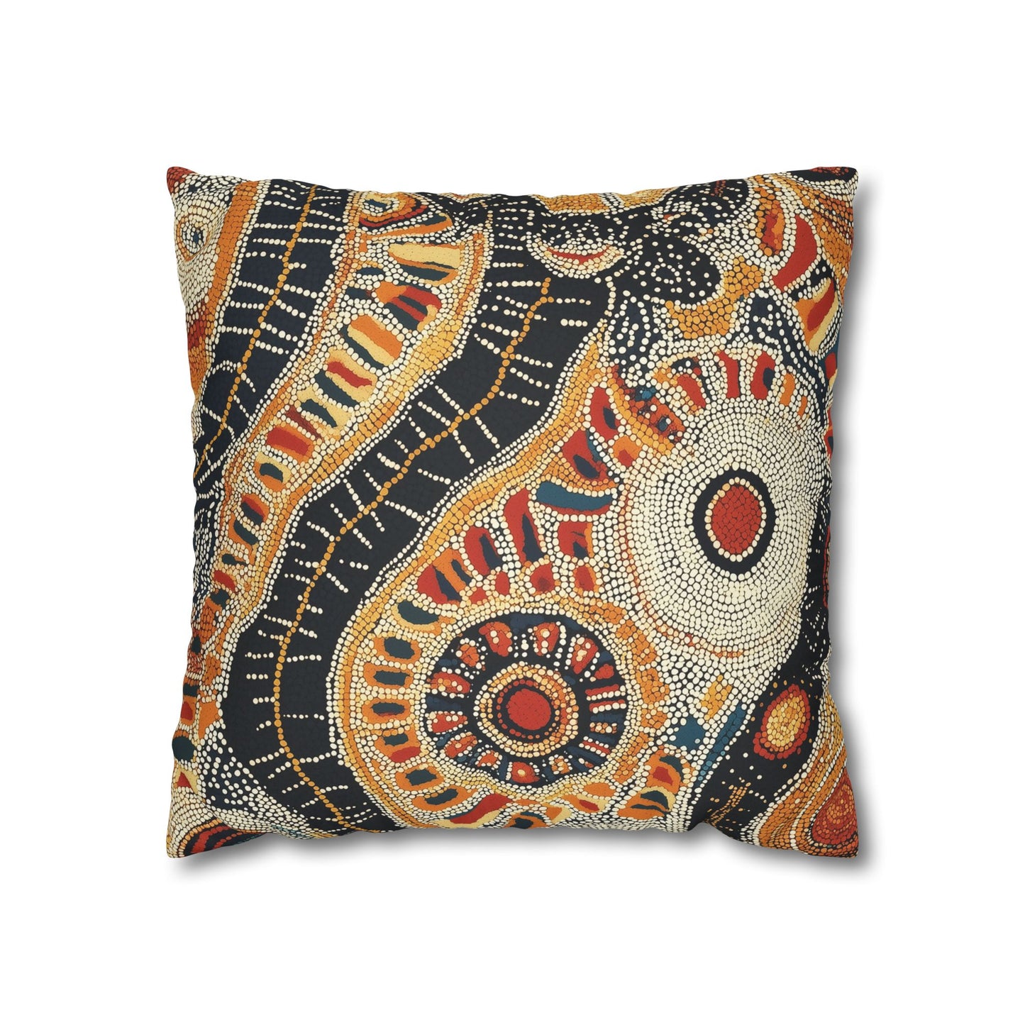Siapo: Samoan Tapa Cloth Inspired Throw Pillow Cover