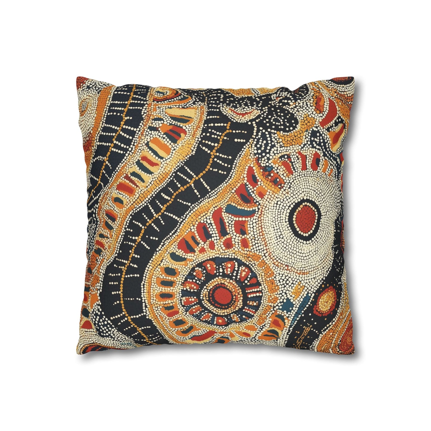 Corroboree: Aboriginal Dreamtime Inspired Throw Pillow Cover