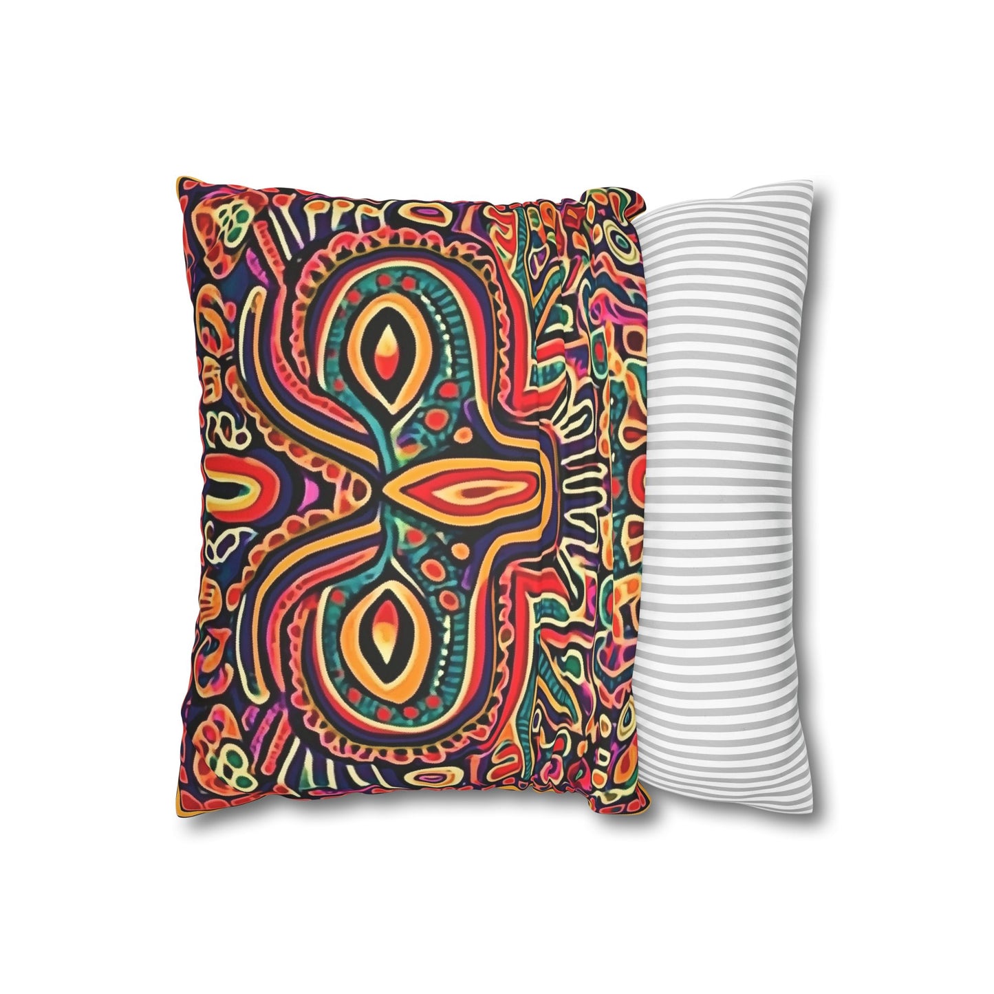 Guna: Panamanian Molas Inspired Throw Pillow Cover