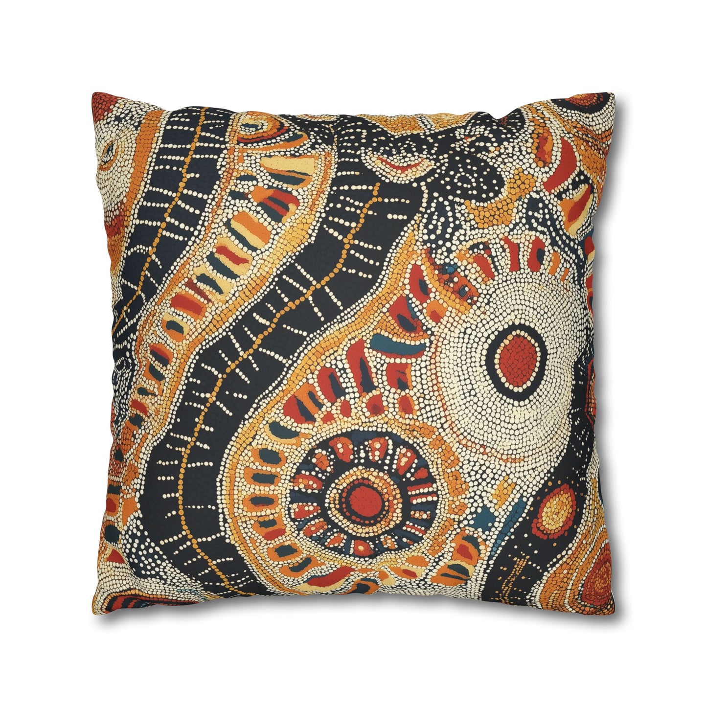 Corroboree: Aboriginal Dreamtime Inspired Throw Pillow Cover