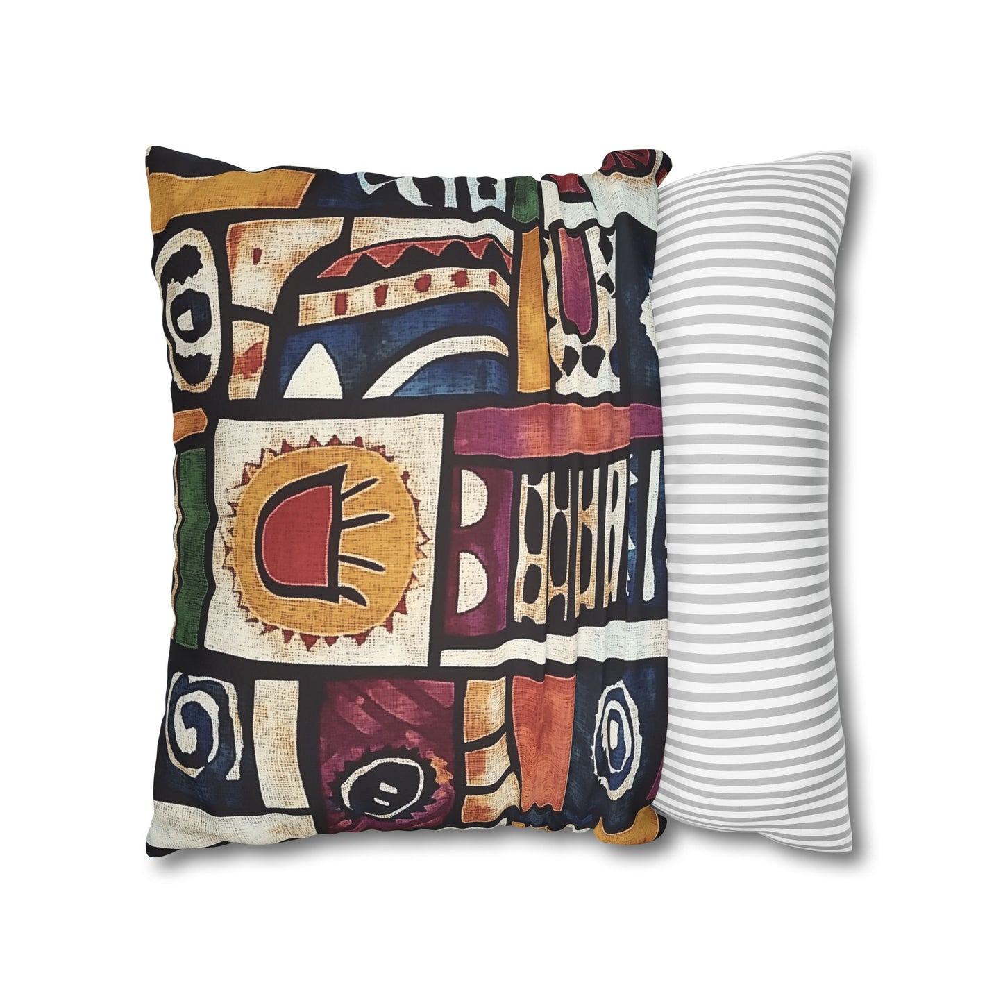 Shona: Zimbabwe Sadza Batik Inspired Throw Pillow Cover