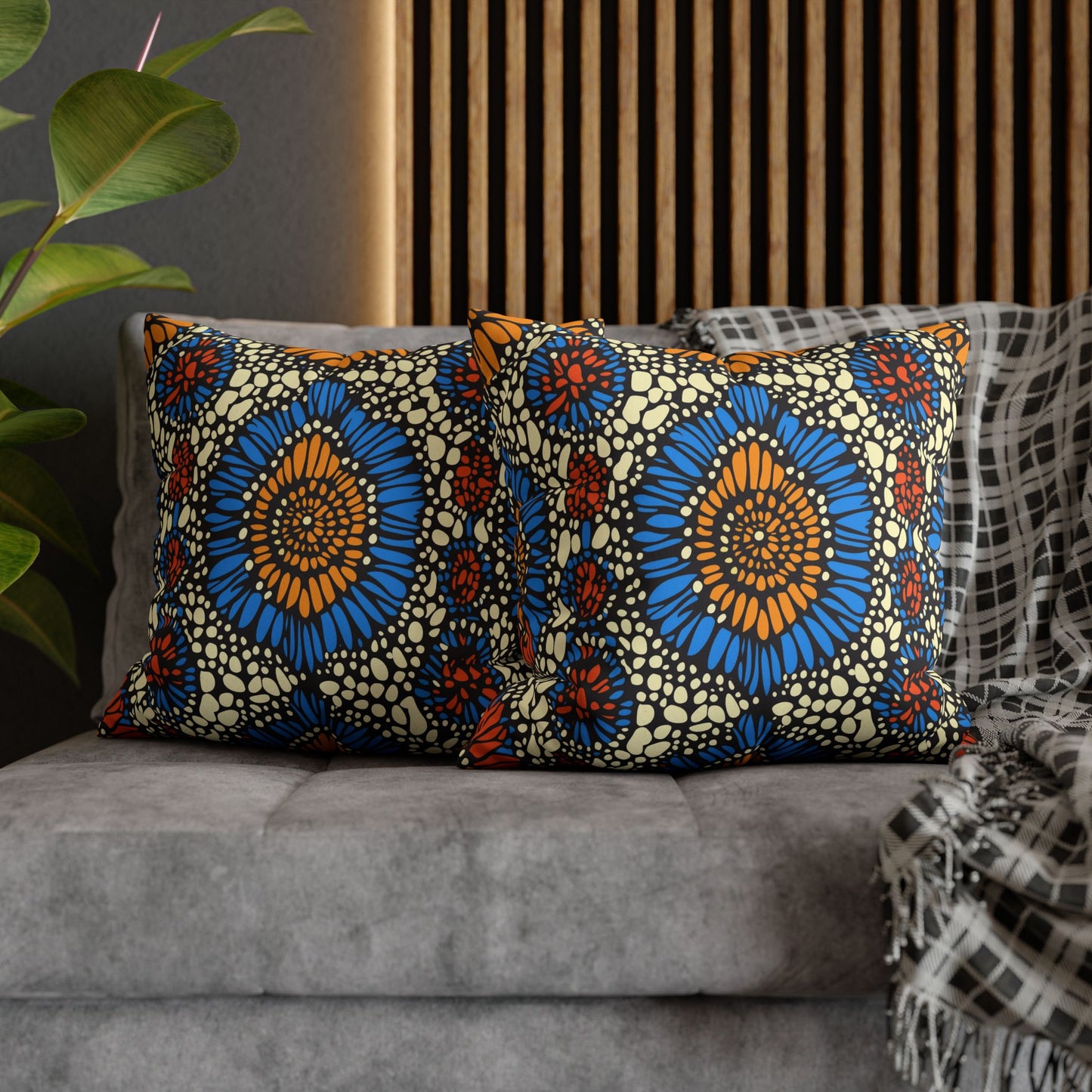 Batik: West African Ankara Inspired Throw Pillow Cover