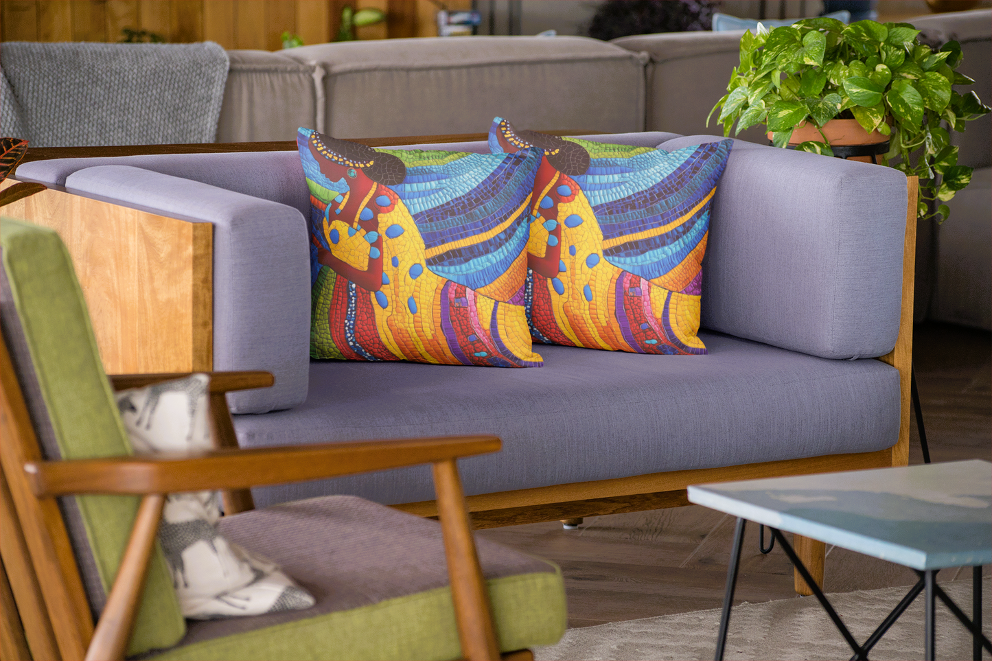 Sapelo: American Gullah Inspired Throw Pillow Cover