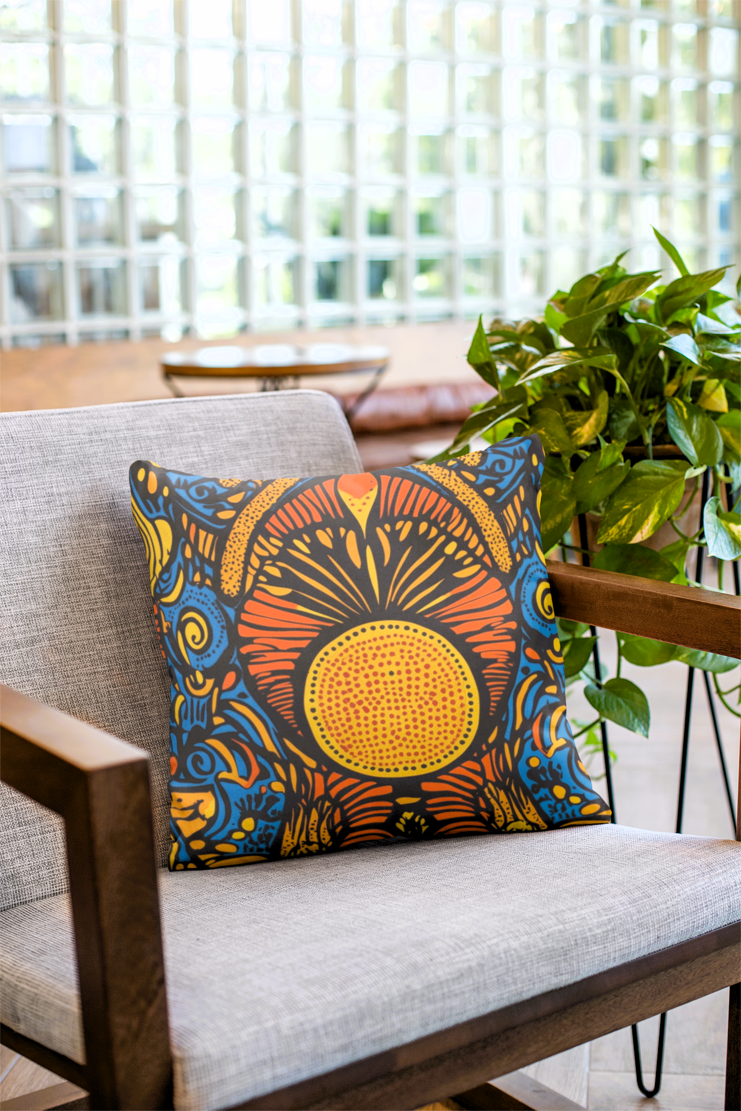 Adire: Nigerian Ankara Inspired Throw Pillow Cover