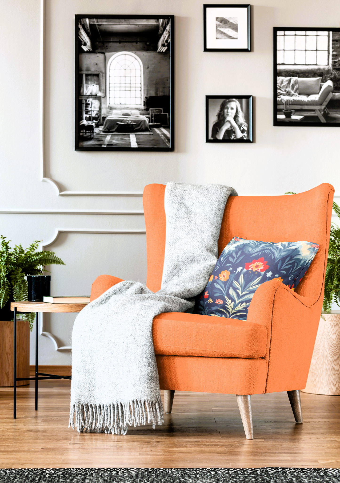 Alpine Charm: Swiss Folk Art Inspired Throw Pillow Cover