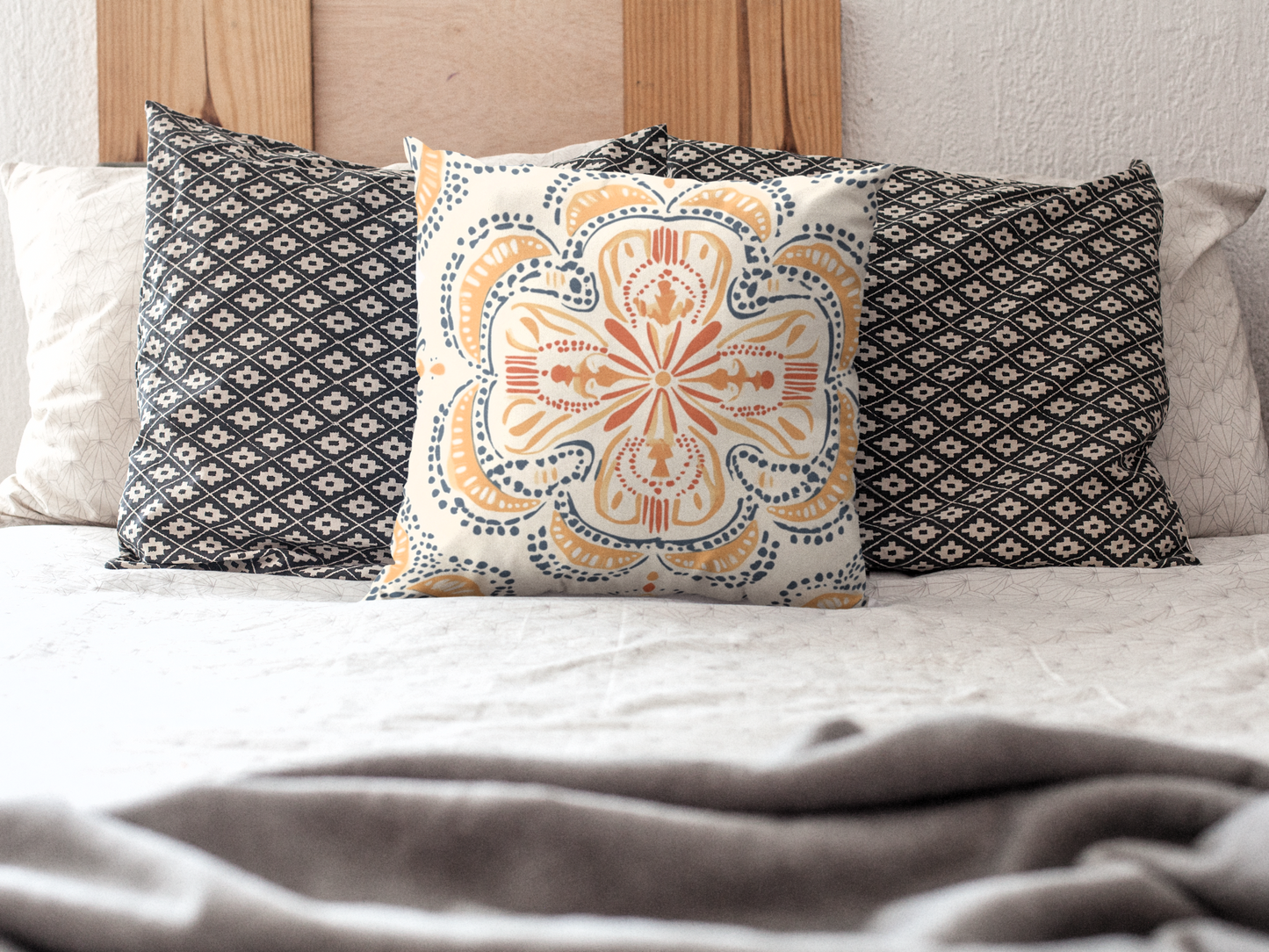Medina: Moroccan Zellige Inspired Throw Pillow Cover