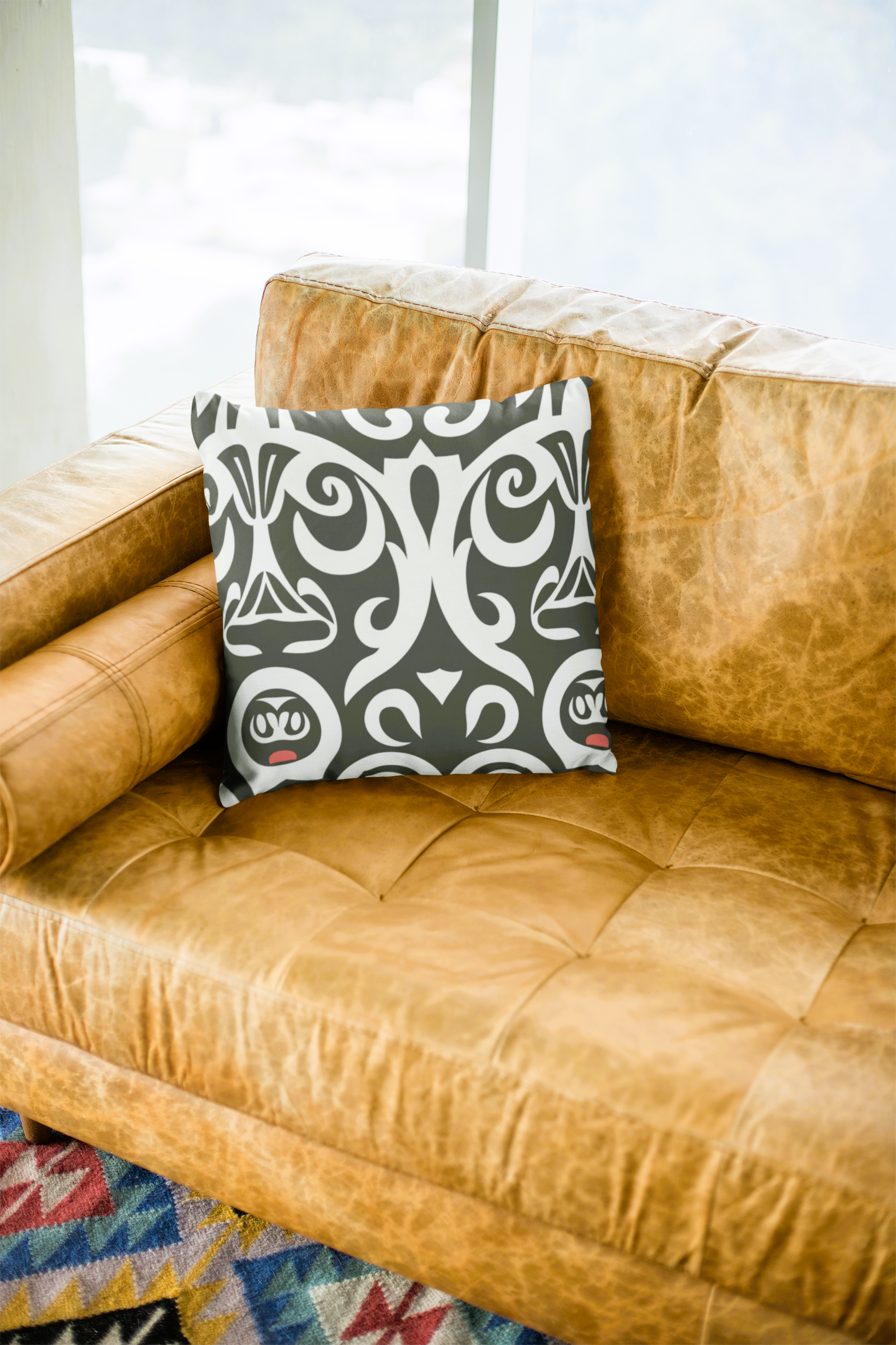 Aroha: Maori Culture Inspired Throw Pillow Cover