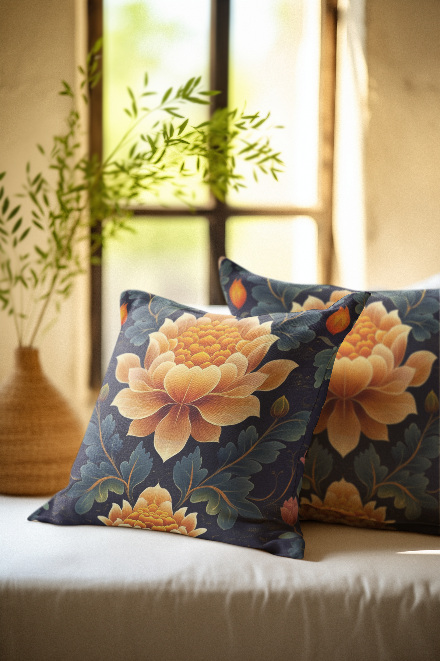 Khuanu: Lai Thai Inspired Throw Pillow Cover