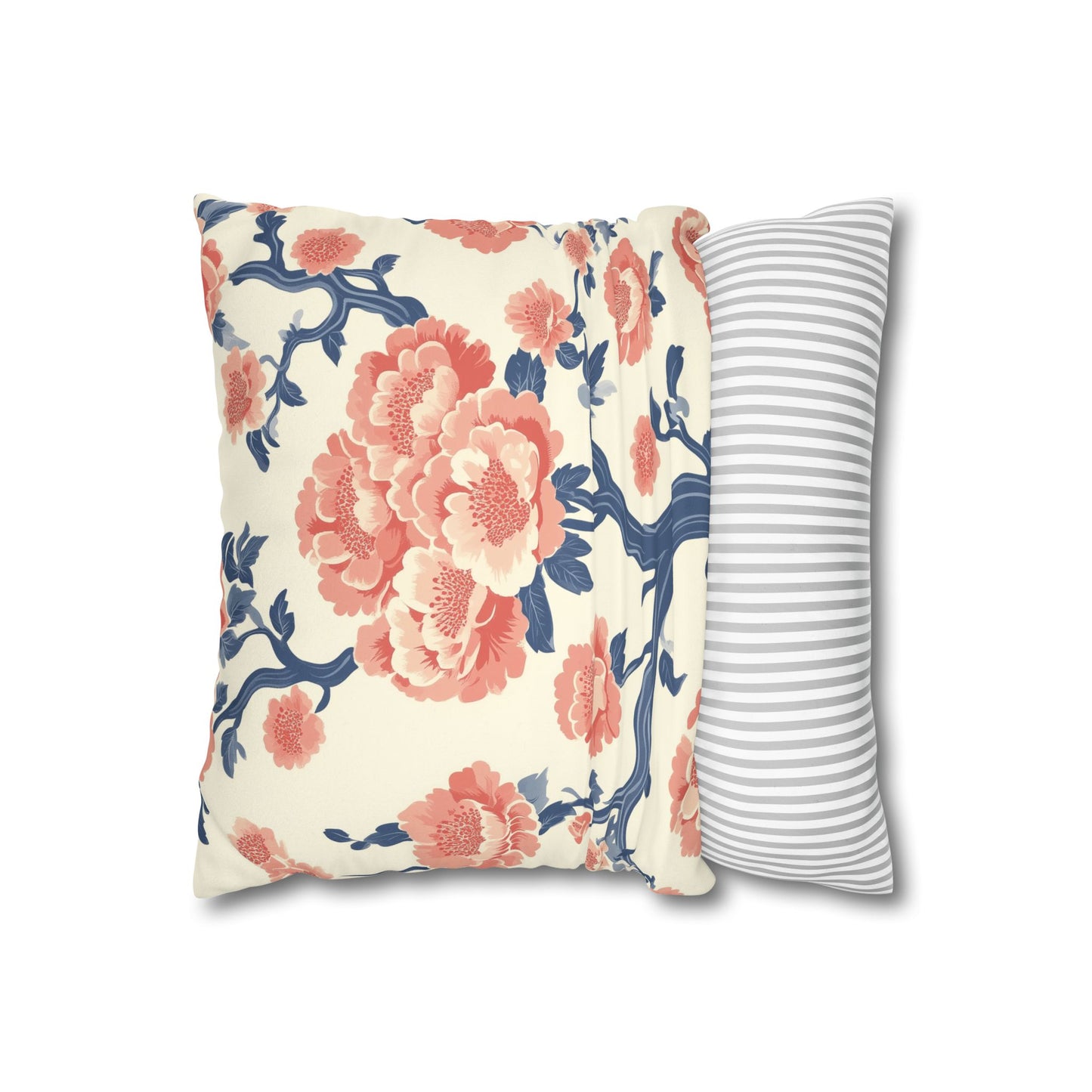 Hanami: Japanese Sakura Inspired Throw Pillow Cover