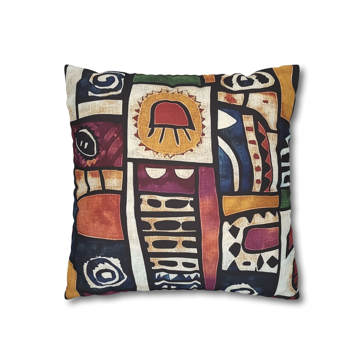 Shona: Zimbabwe Sadza Batik Inspired Throw Pillow Cover