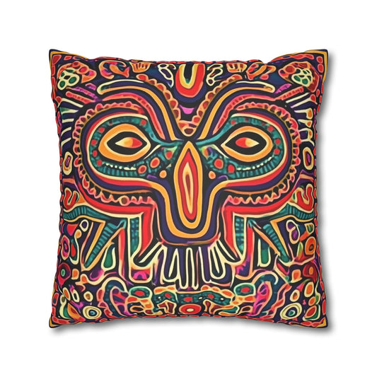 Guna: Panamanian Molas Inspired Throw Pillow Cover