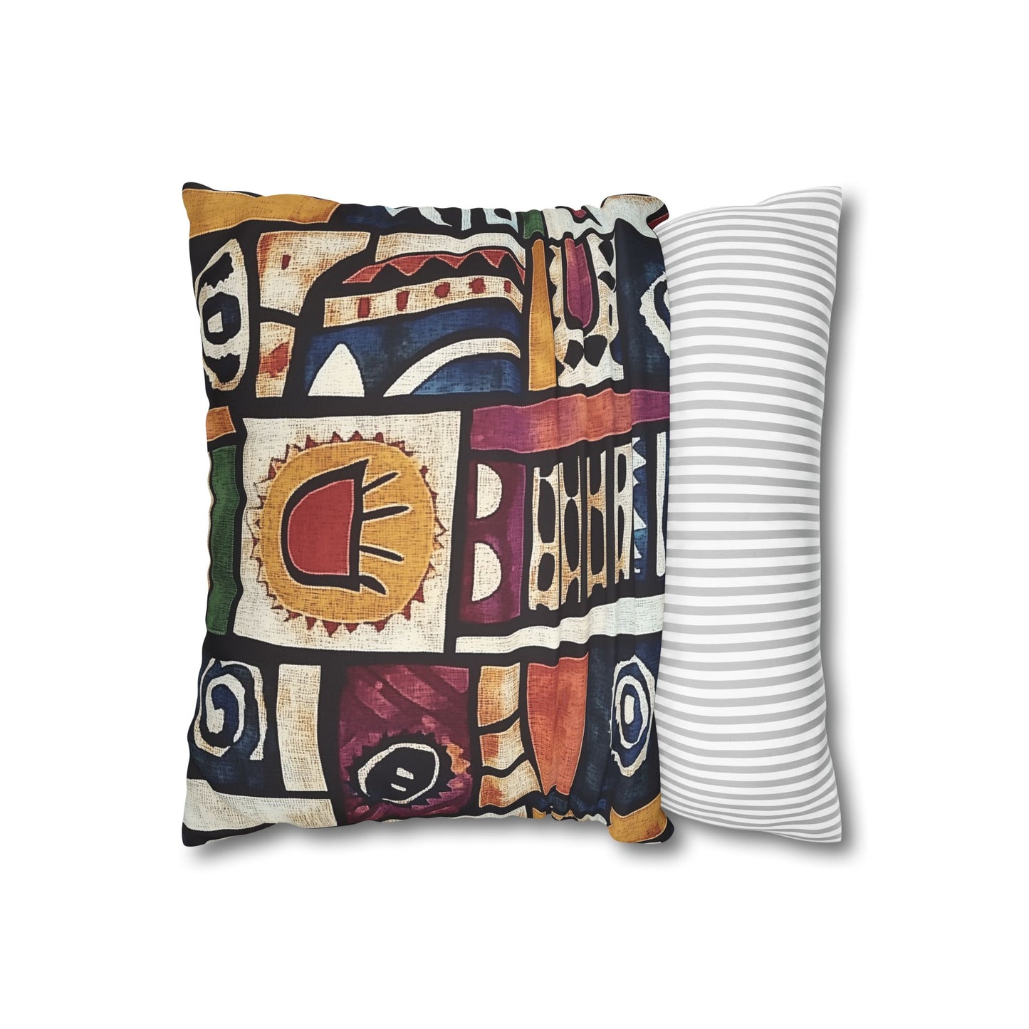 Shona: Zimbabwe Sadza Batik Inspired Throw Pillow Cover