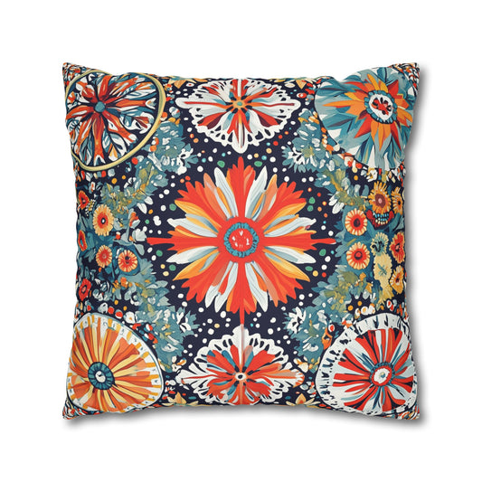Pysanka: Ukrainian Art Inspired Throw Pillow Cover