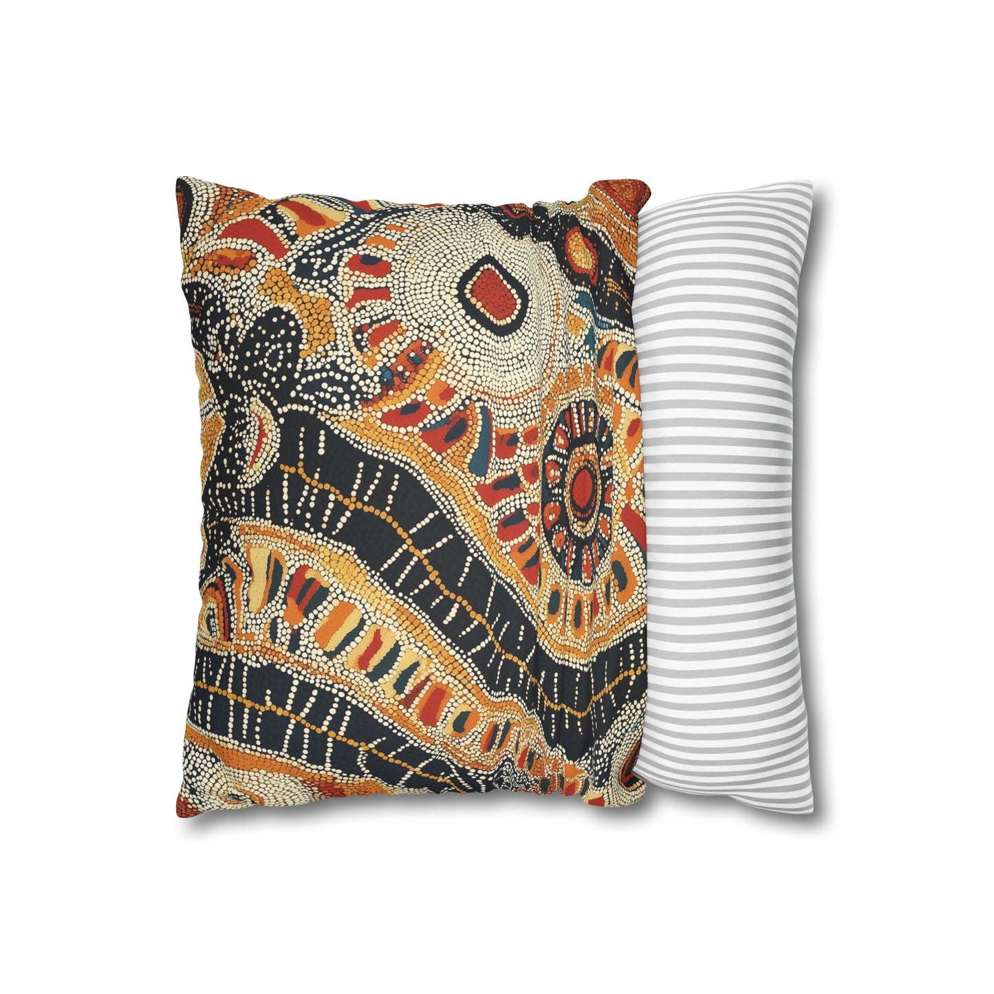 Corroboree: Aboriginal Dreamtime Inspired Throw Pillow Cover