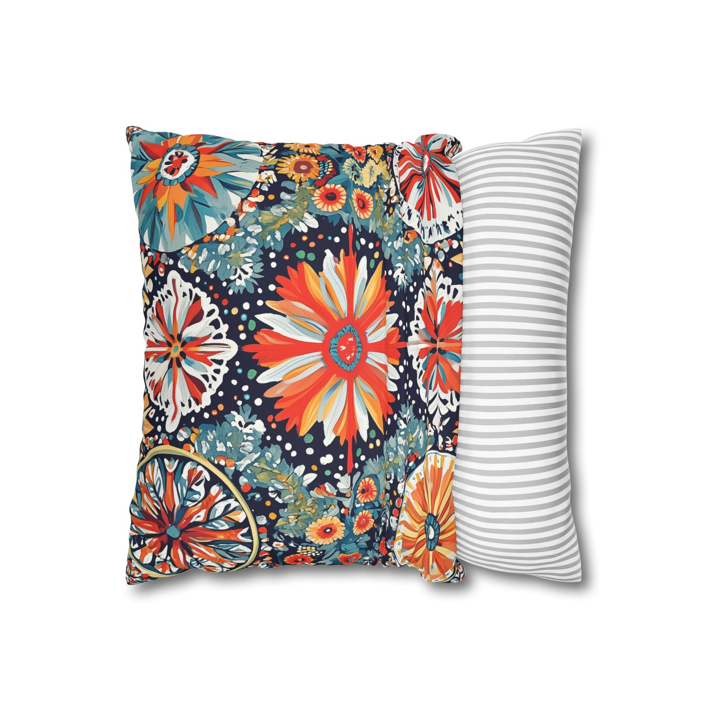 Pysanka: Ukrainian Art Inspired Throw Pillow Cover