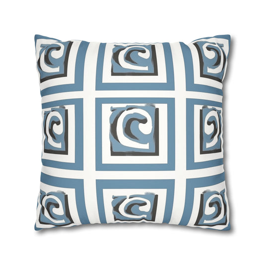 Labyrinth: Greek Meandros Inspired Throw Pillow Cover