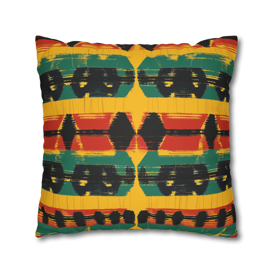 Ashanti: Ghanian Kente Inspired Throw Pillow Cover