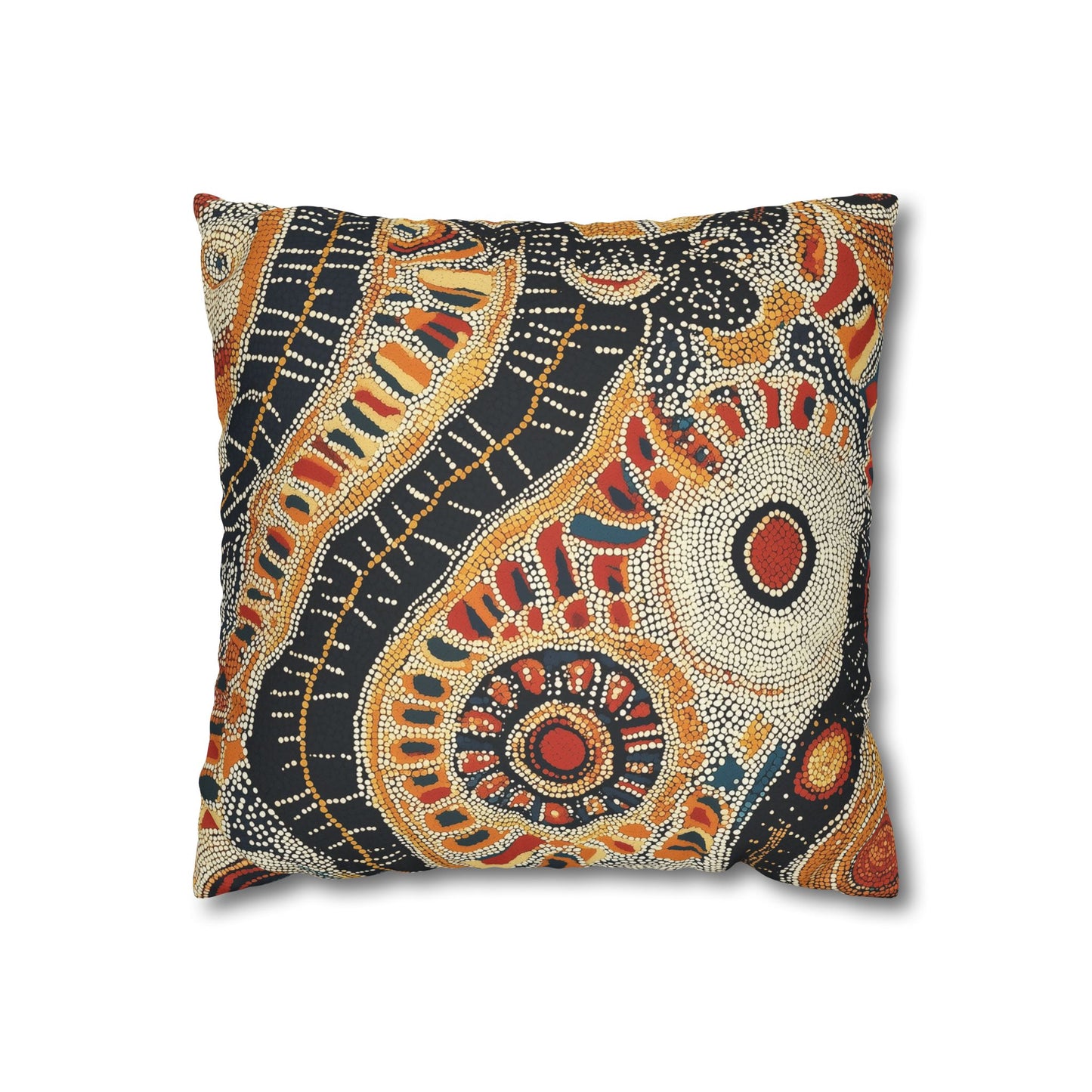 Siapo: Samoan Tapa Cloth Inspired Throw Pillow Cover