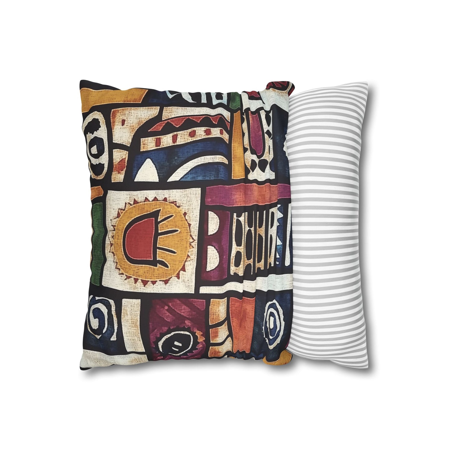 Shona: Zimbabwe Sadza Batik Inspired Throw Pillow Cover