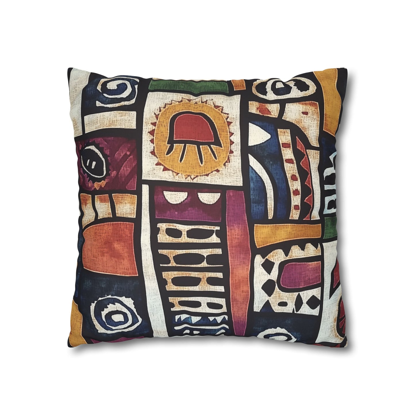 Shona: Zimbabwe Sadza Batik Inspired Throw Pillow Cover