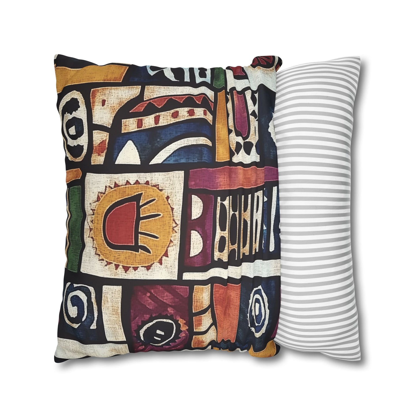Shona: Zimbabwe Sadza Batik Inspired Throw Pillow Cover