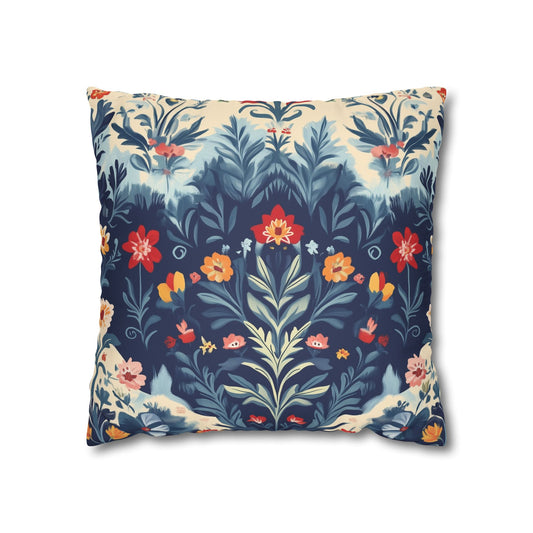 Alpine Charm: Swiss Folk Art Inspired Throw Pillow Cover