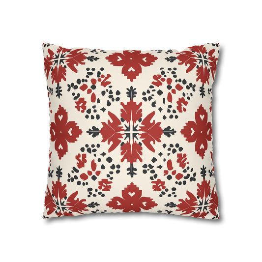 Selburose: Norwegian Heritage Inspired Throw Pillow Cover