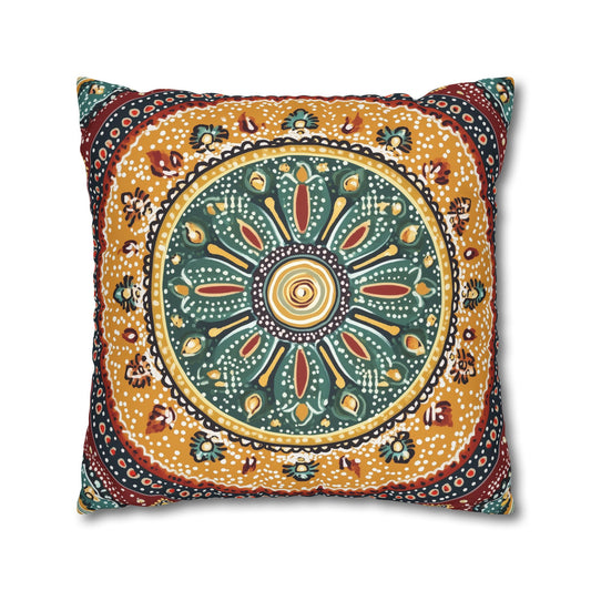 Sangam: Indian Bandhani Inspired Throw Pillow Cover