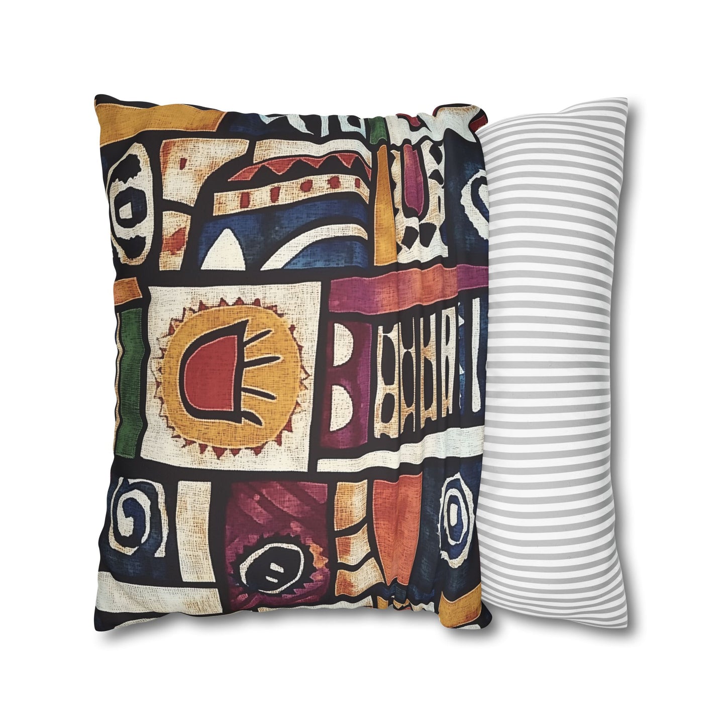 Shona: Zimbabwe Sadza Batik Inspired Throw Pillow Cover